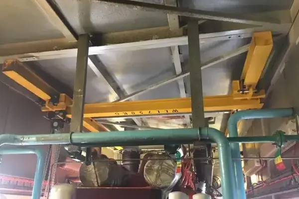 Brine Concentrator Engine Bay Crane